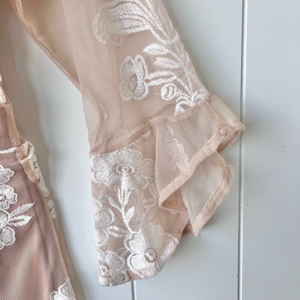 For Love and Lemons mini dress mesh embroidered floral embroidery - Picture 11 of 11